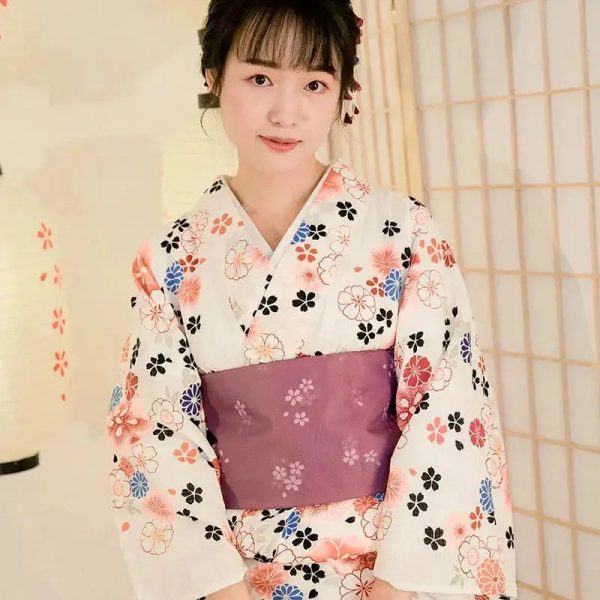Kimono Japonais Femme Fleuri Reiko Japanstreet 1645974757