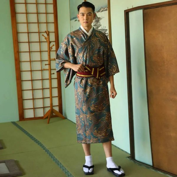 Kimono Japonais Homme Soie Koniya Japanstreet 1646539536