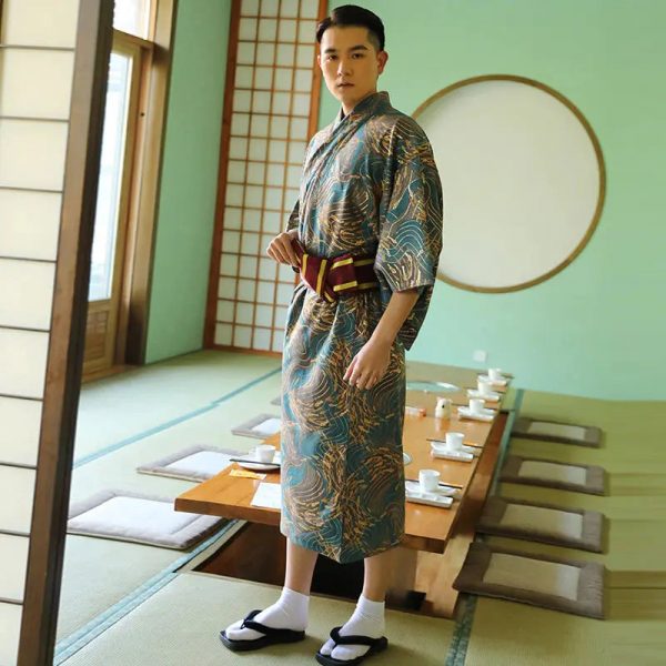 Kimono Japonais Homme Soie Koniya Japanstreet 1646539541
