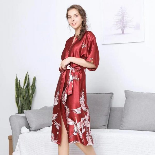 Long Pyjama Japonais Kimono Bordeaux Japanstreet 1659450805
