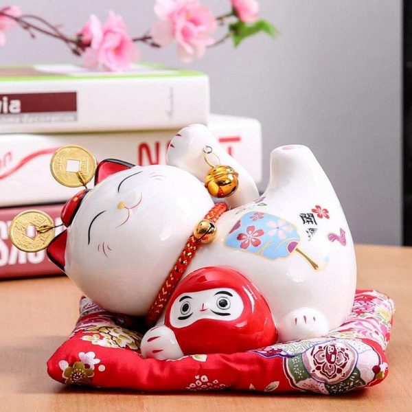 Maneki Neko Ceramic Lucky Cat Home Decor Porcelain Ornaments Business Gifts Fortune Cat Money Box Fengshui Craft Lucky Cat Japanstreet 1610293909 712e39f1 45ea 4ba7 8562 780ea9f12d8d
