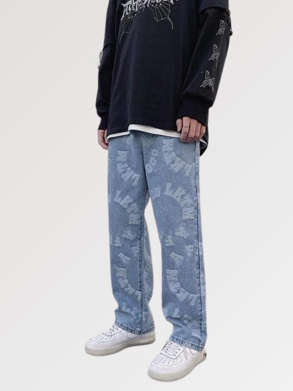 Men s Streetwear Jeans Jacko x Krey Japan Clothing 1639585779