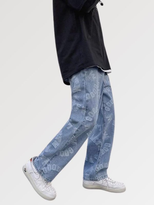 Men s Streetwear Jeans Jacko x Krey Japan Clothing 1639585782