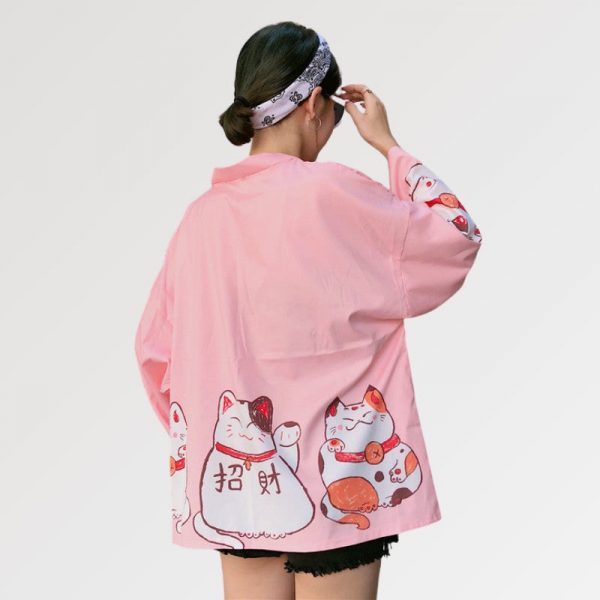 pink kimono cardigan 7